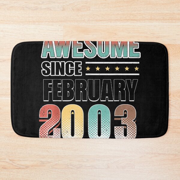Item preview, 19 Bday Decoration 19th Birthday Awesome Since February 2003  designed and sold by cysandy.