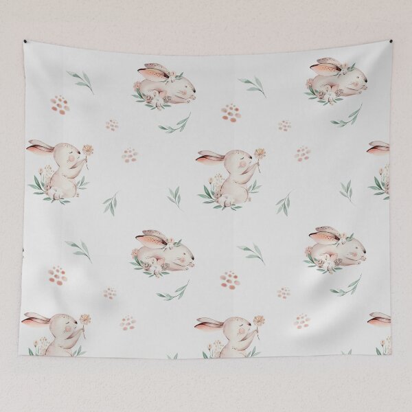 Item preview, Cute Rabbit Floral Pattern  designed and sold by SweetPea49.