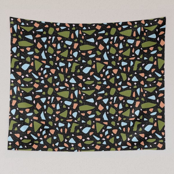 Aperçu de l'œuvre Motif terrazzo tendance dans des teintes rétro créée et vendue par draftsxdoodles.