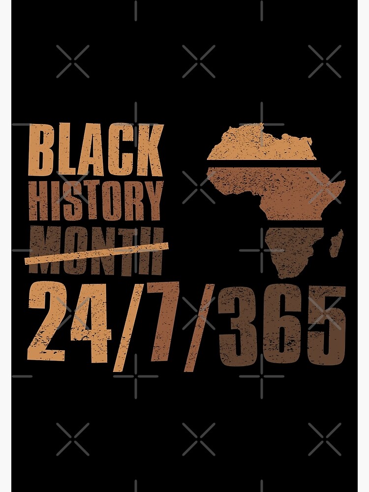 Póster «Black History 24 7 365, Mes de la Historia Negra, Celebrando la ...