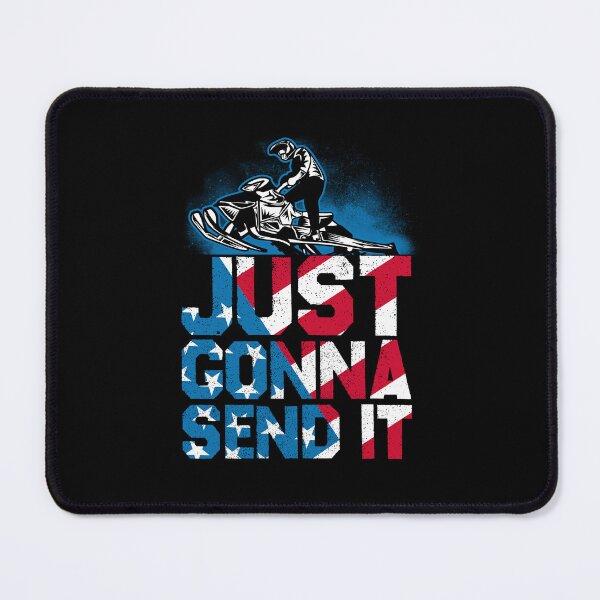 Item preview, Snowmobile Just Gonna Send It American Flag designed and sold by SweetPea49.