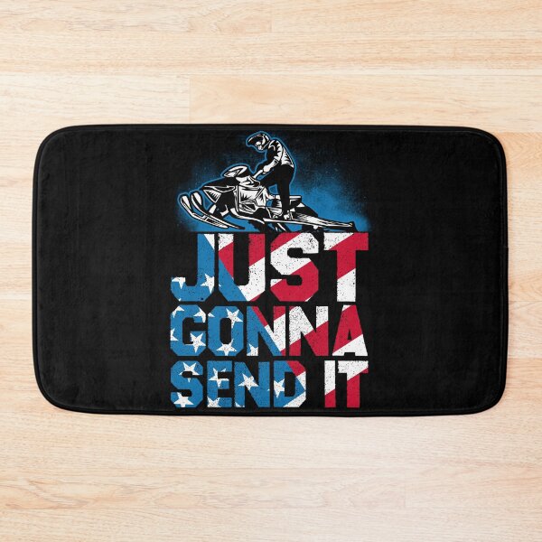 Item preview, Snowmobile Just Gonna Send It American Flag designed and sold by SweetPea49.