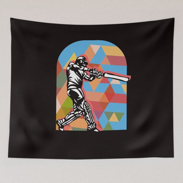 Item preview, Colorful Cricket Player Coach Team Cricketer Wicket designed and sold by TomGiantDesigns.