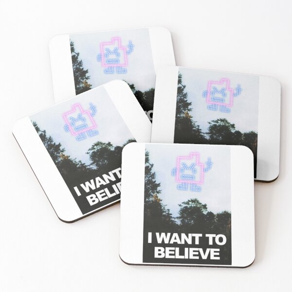 Item preview, I want to believe in Mooninites     designed and sold by HibiscuDesigns.