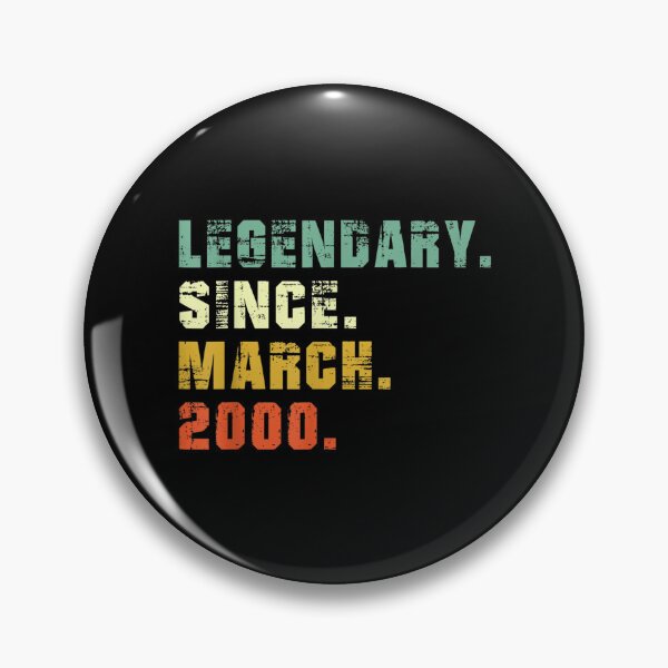 Item preview, 22 Years Old Legendary Since March 2000 22nd Birthday Gifts  designed and sold by cysandy.