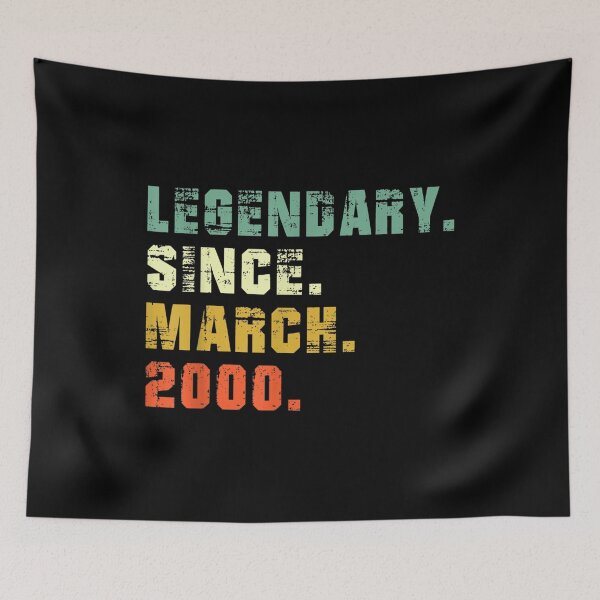 Item preview, 22 Years Old Legendary Since March 2000 22nd Birthday Gifts  designed and sold by cysandy.