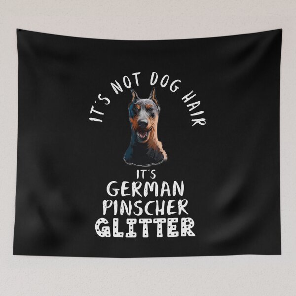 Item preview, It's not dog hair it's GERMAN PINSCHER glitter funny dog quote designed and sold by theshirtinator.