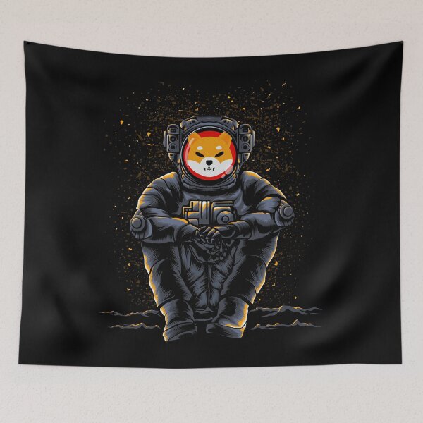 Item preview, Astronaut Sitting Shiba Inu SHIB Coin To The Moon Trading Crypto Token Blockchain Wallet designed and sold by EarlineCormier.