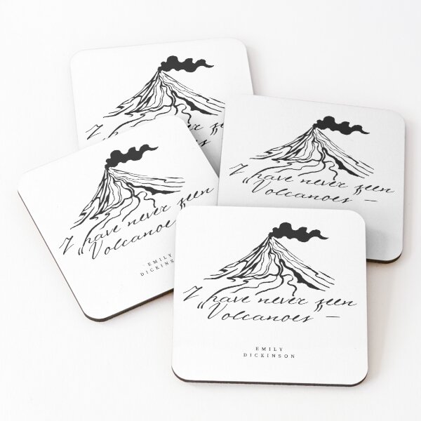 Item preview, Emily Dickinson Poem - I have never seen "Volcanoes" -  designed and sold by Think In Scenes.