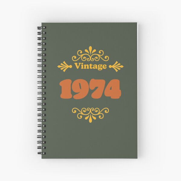 Vintage 1974 Spiral Notebook