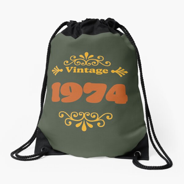 Vintage 1974 Drawstring Bag