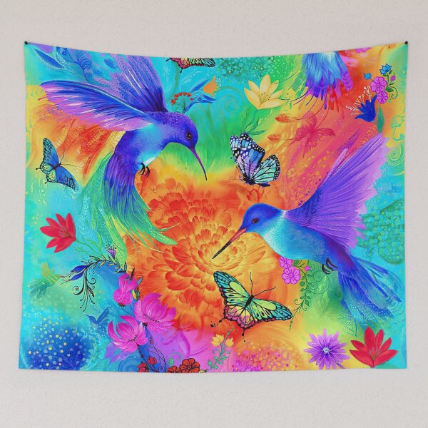 Item preview, Hummingbirds And Butterflies Art designed and sold by SweetTea4U.