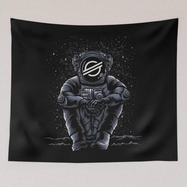 Item preview, Astronaut Sitting Stellar XLM Coin To The Moon Trading Crypto Token Blockchain Wallet designed and sold by EarlineCormier.