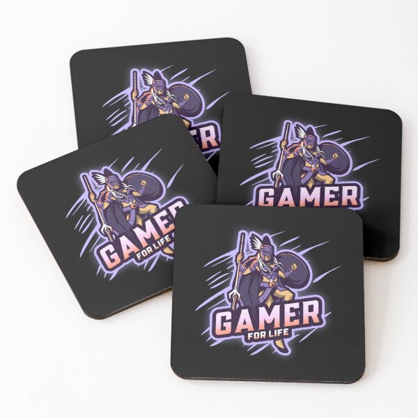 Item preview, Gamer for Life with Female Nordic Warrior designed and sold by PRIVARSHU.