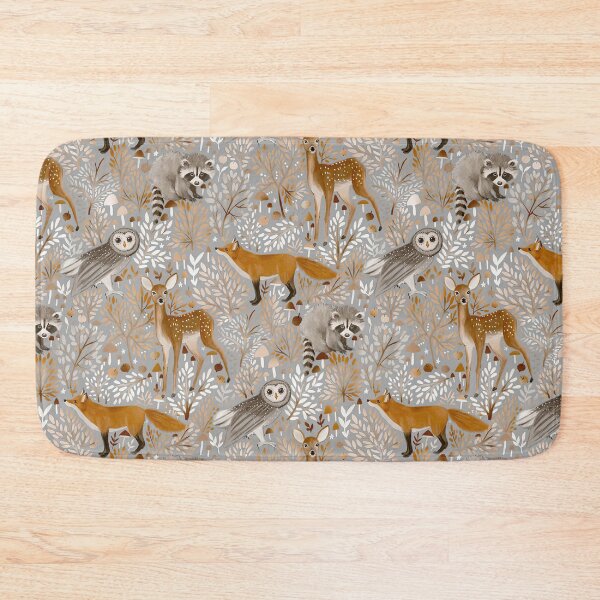 Item preview, Woodland Fox Raccoon Owl  designed and sold by SweetTea4U.