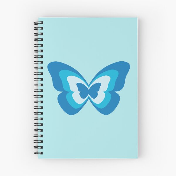Item preview, Preppy Aesthetic Blue Aqua Love Heart Coffee Latte Butterfly Pattern     designed and sold by HibiscuDesigns.