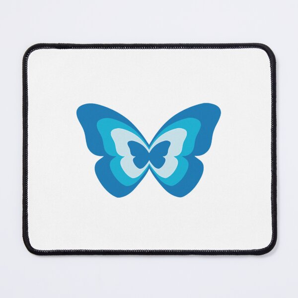 Item preview, Preppy Aesthetic Blue Aqua Love Heart Coffee Latte Butterfly Pattern     designed and sold by HibiscuDesigns.