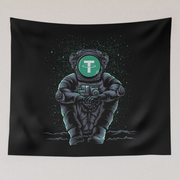 Item preview, Copy of Astronaut Skate Tether USDT Coin To The Moon Trading Crypto Token Blockchain Wallet designed and sold by EarlineCormier.