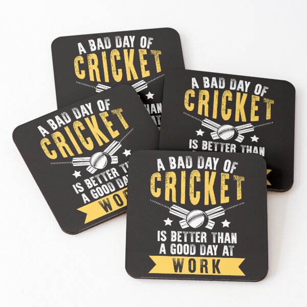 Aperçu de l'œuvre Bad Day Of Cricket Mieux que Day Good At Work Cricket créée et vendue par TomGiantDesigns.