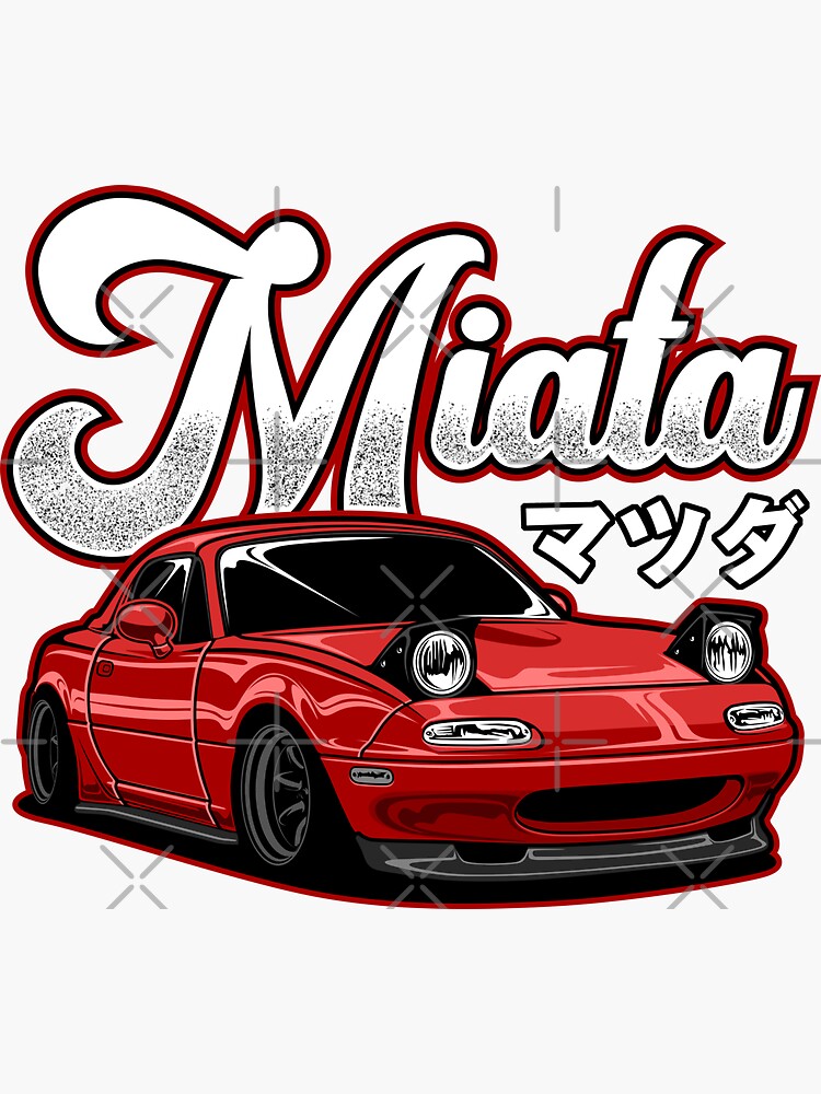 Designer Mazda Miata MX-5 na Red Backpack for Sale by martjfaulkner