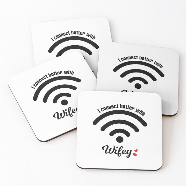 Item preview, I Connect Better With Wifey designed and sold by MarshallStickerX.