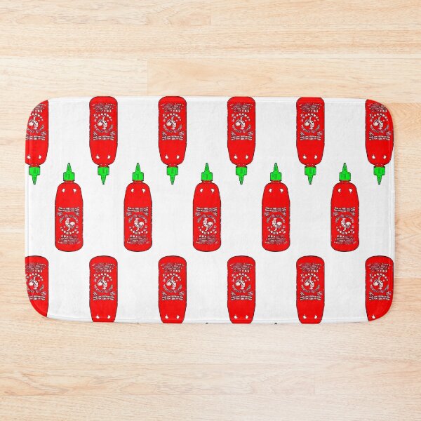 Item preview, Sriracha repeating pattern designed and sold by Bobby Shaftoe.
