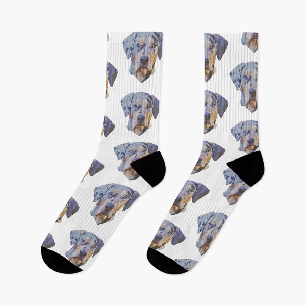 Item preview, American leopard hound dog cartoon design designed and sold by BayRosePets.