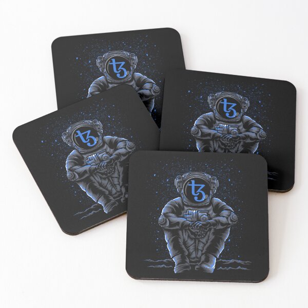 Item preview, Astronaut Sitting Tezos XTZ Coin To The Moon Trading Crypto Token Blockchain Wallet designed and sold by EarlineCormier.