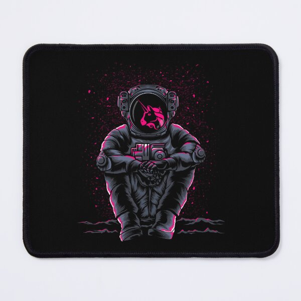 Item preview, Astronaut Sitting Uniswap UNI Coin To The Moon Trading Crypto Token Blockchain Wallet designed and sold by EarlineCormier.