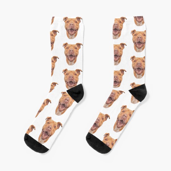 Item preview, American Pitbull terrier dog cartoon design designed and sold by BayRosePets.