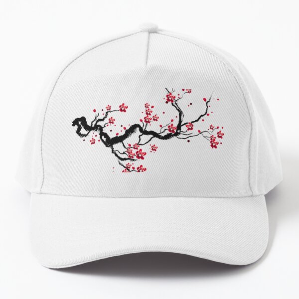 Cherry Blossom Festival Baseball Hat - Black