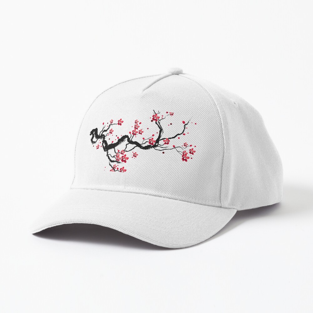 Cherry Blossom Festival Baseball Hat - Black