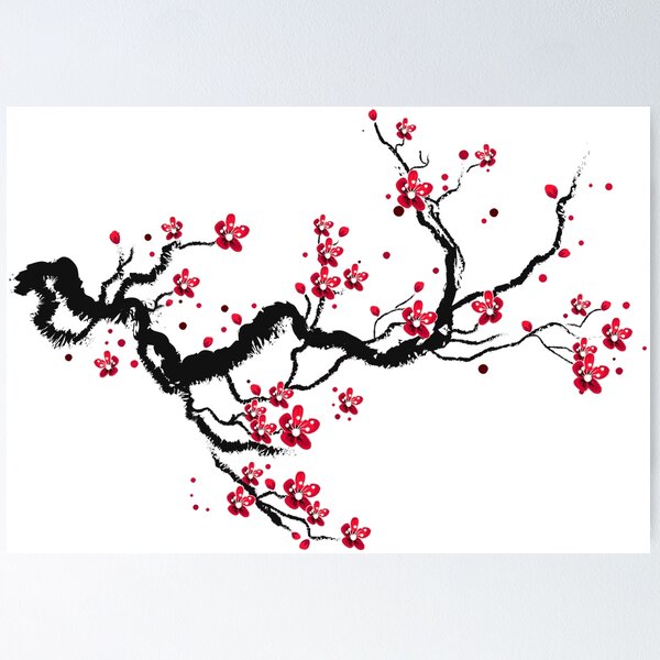 Cherry Blossom Drawing - Beautiful Flower Art