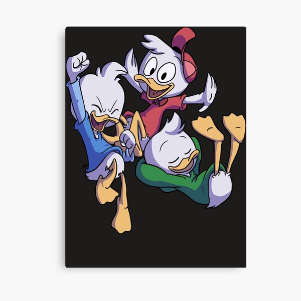 Tired Huey Dewey Louie (Donald Duck) Canvas Print for Sale by madssondre