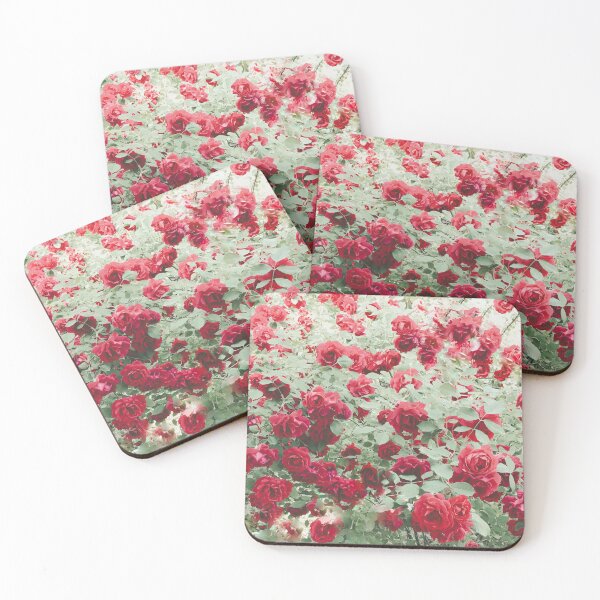 Item preview, Red roses in the garden designed and sold by NicoletaDesigns.