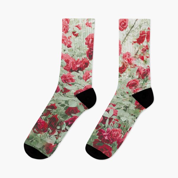 Item preview, Red roses in the garden designed and sold by NicoletaDesigns.