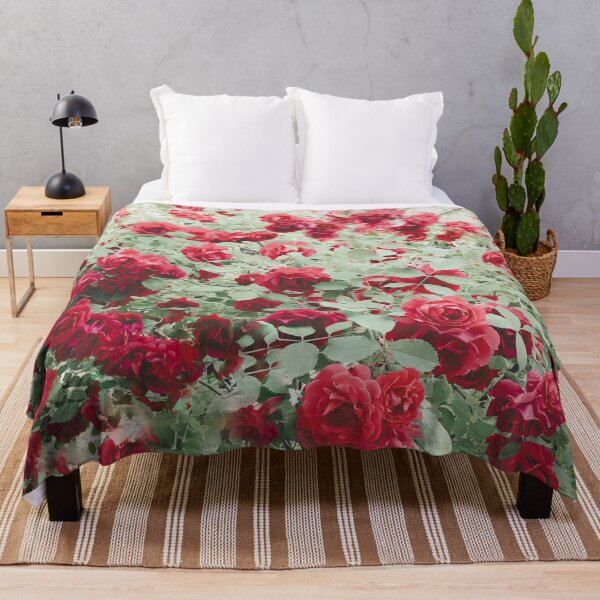 Item preview, Red roses in the garden designed and sold by NicoletaDesigns.