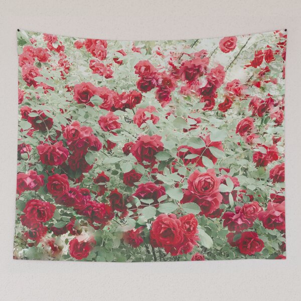 Item preview, Red roses in the garden designed and sold by NicoletaDesigns.