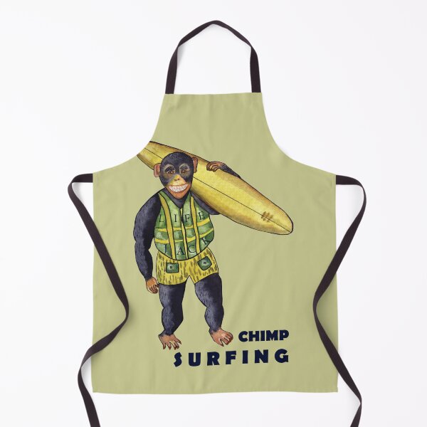 Item preview, Chimp surfing designed and sold by Thecla Mary Correya.