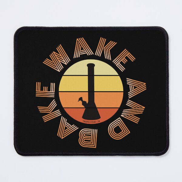 Item preview, Retro Vintage Sunset Orange Bong-Wake and bake designed and sold by YomeHayin.