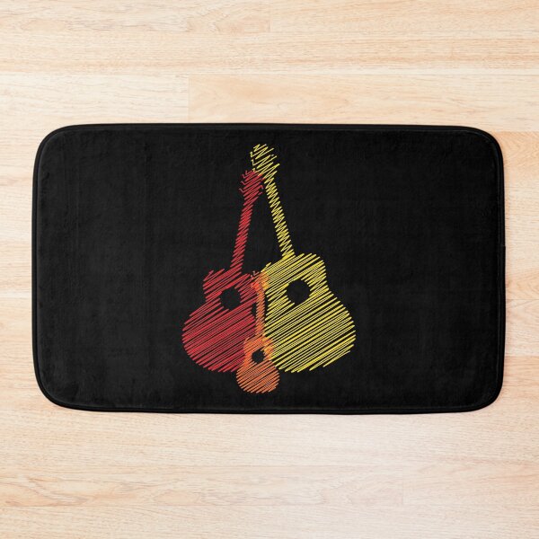 Item preview, Artistic Acoustic Guitar Design - Yellow Red Orange designed and sold by WIZECROW.