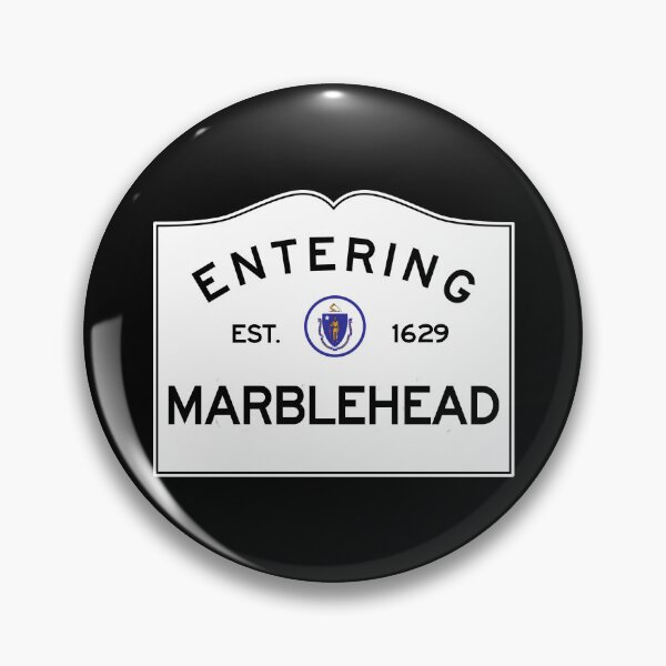 Artikelvorschau, Einfahrt nach Marblehead - Verkehrsschild des Commonwealth of Massachusetts entworfen und verkauft von NewNomads.