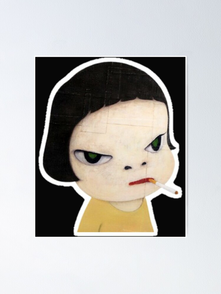 yoshitomo nara cigarette Yoshitomo Nara Poster