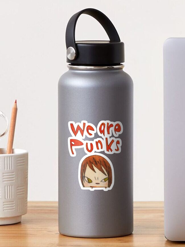 Thumbnail 1 of 3, Sticker, yoshitomo nara _amp_ quot_ we are punks and quot designed and sold by AidanRyker.