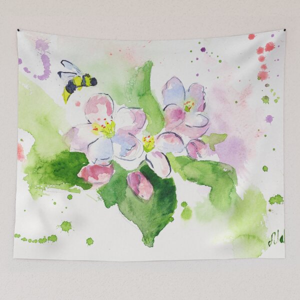 Item preview, Apple Blossom Watercolor Print designed and sold by NatalyMak.