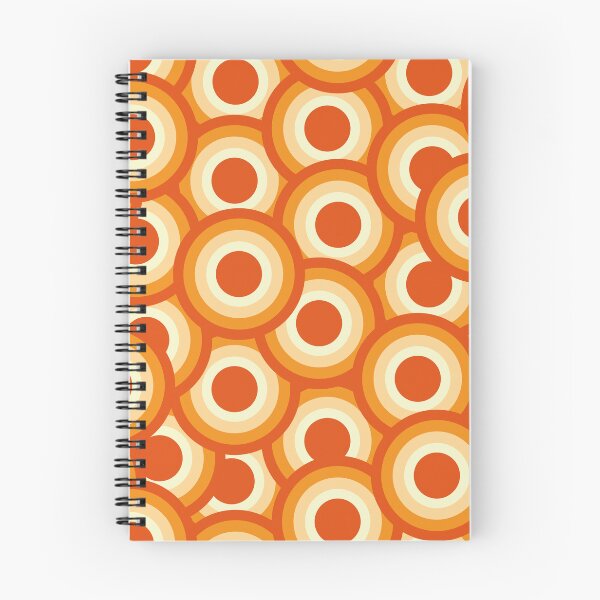 Item preview, 70s 80s Retro Circle Pattern Orange Yellow Red designed and sold by TheMajesticGoat.