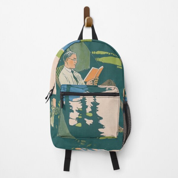 Item preview, "Take along a Book" - Magnus Norstad Vintage Illustration | American vintage posters designed and sold by POSTERAMALA.