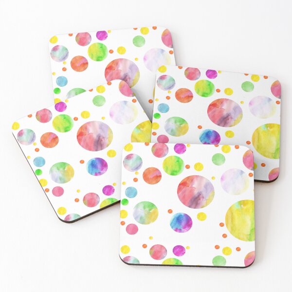 Item preview, Watercolor blight color circles designed and sold by lausn.