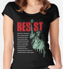 Liberty Says Resist Women's Fitted Scoop T-Shirt