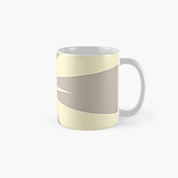 Gray and Cream V Shaped by Julie Everhart Classic Mug